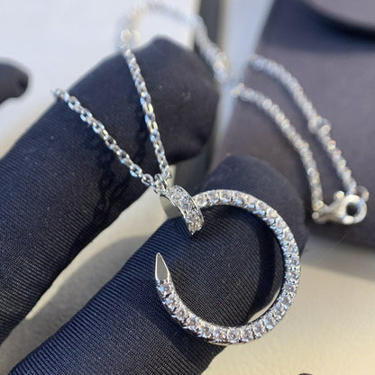 [Everoly JW]JUSTE NECKLACE SILVER DIAMONDS