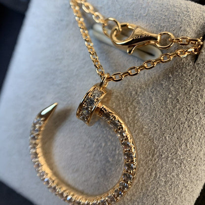 [Everoly JW]JUSTE NECKLACE PINK GOLD DIAMONDS