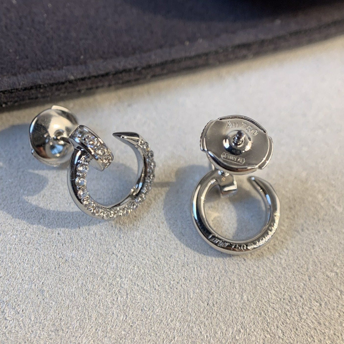 [Everoly JW]JUSTE EARRINGS SILVER DIAMONDS