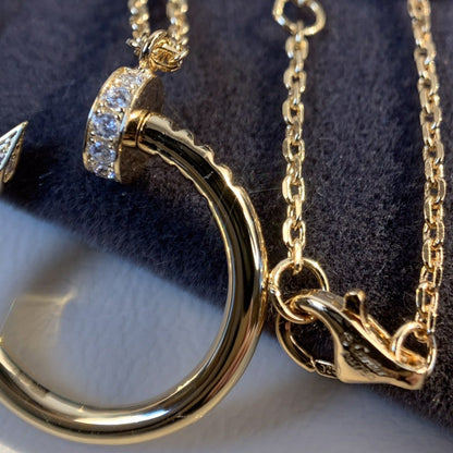 [Everoly JW]JUSTE NECKLACE PINK GOLD