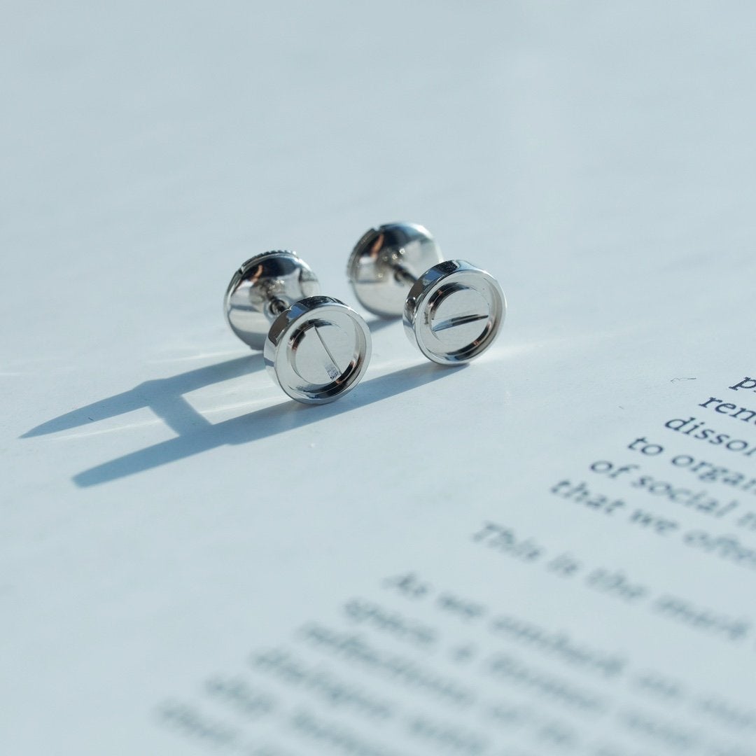 [Everoly JW]LOVE EARRINGS SILVER 10MM