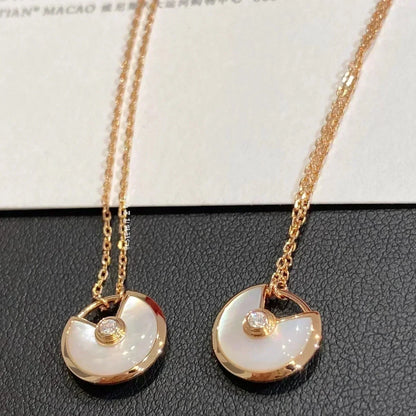 [Everoly JW]AMULETTE ROSE GOLD MOP NECKLACE