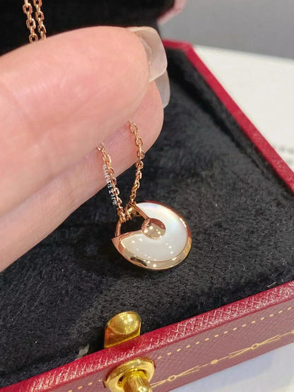 [Everoly JW]AMULETTE ROSE GOLD MOP NECKLACE