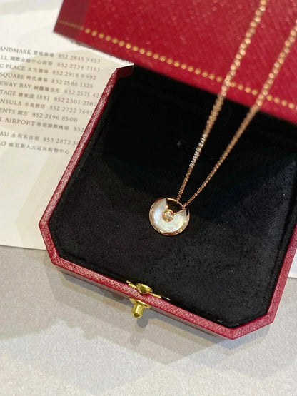 [Everoly JW]AMULETTE ROSE GOLD MOP NECKLACE