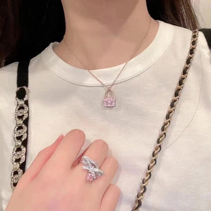 [Everoly JW]CONSTANCE PEDANT PURPLE DIAMOND NECKLACE