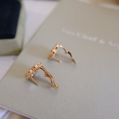 [Everoly JW]LUCKY PINK GOLD WHITE MOP EARRINGS