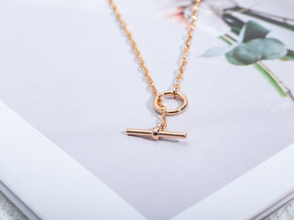 [Everoly JW]ECHAPPEE NECKLACE PINK GOLD