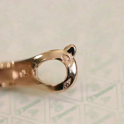 [Everoly JW]CLOVER MEDIUM 1 MOTIFS FUll DIAMOND EARRINGS