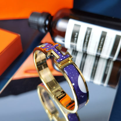 [Everoly JW]H STAR AND MOON BRACELET 12MM