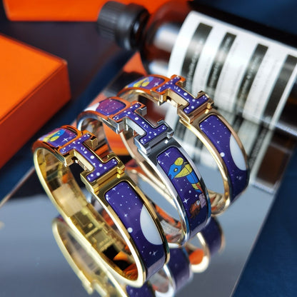 [Everoly JW]H STAR AND MOON BRACELET 12MM