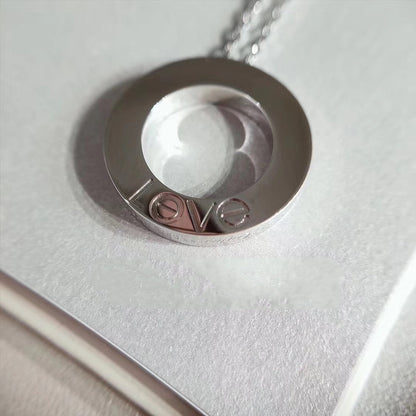 [Everoly JW]LOVE NECKLACE ADJUSTABLE SILVER