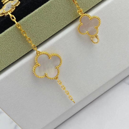 [Everoly JW]MAGIC CLOVER MOP GOLD BRACELET 5 MOTIFS