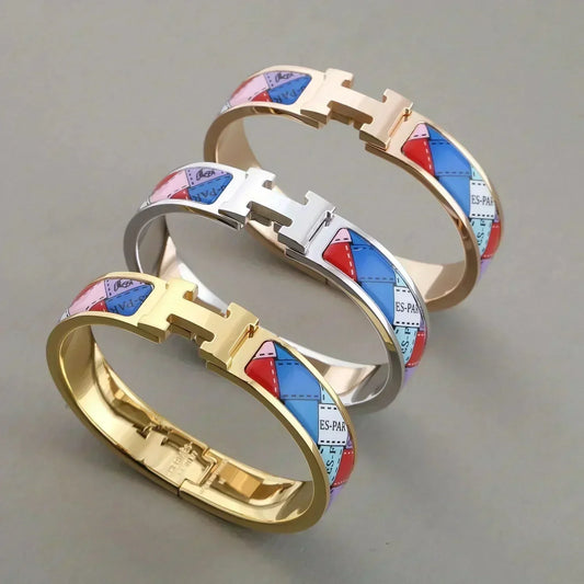 [Everoly JW]H BRACELET DOTTED BORDER 12MM