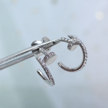 [Everoly JW]JUSTE EARRINGS 12.75MM SILVER DIAMOND