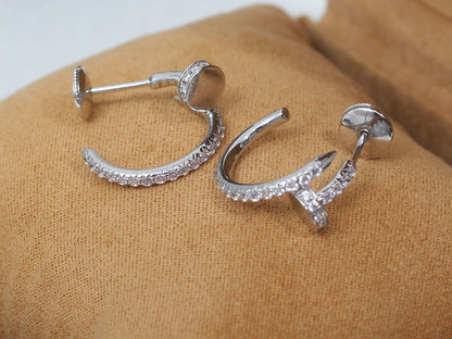 [Everoly JW]JUSTE EARRINGS 12.75MM SILVER DIAMOND