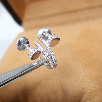 [Everoly JW]JUSTE EARRINGS 12.75MM SILVER DIAMOND