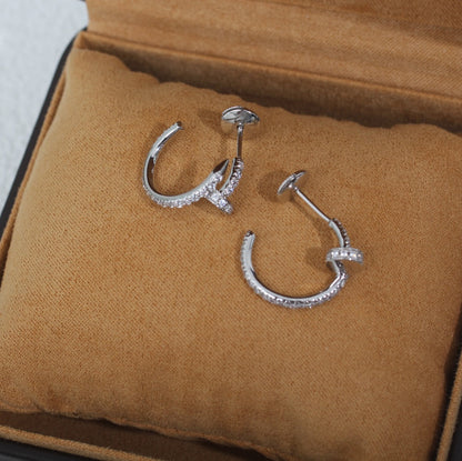 [Everoly JW]JUSTE EARRINGS 12.75MM SILVER DIAMOND