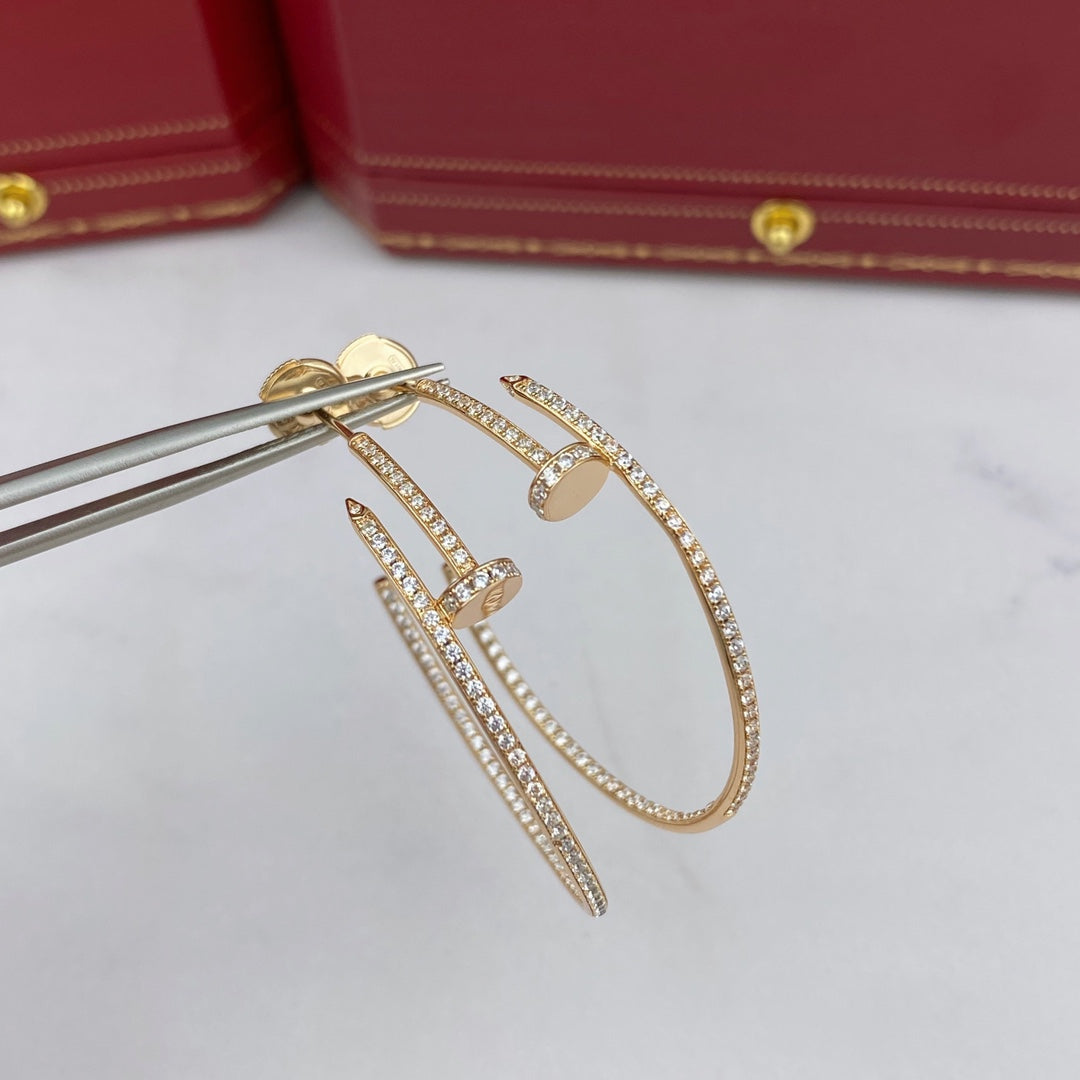 [Everoly JW]JUSTE EARRINGS FULL DIAMONDS 1.8MM