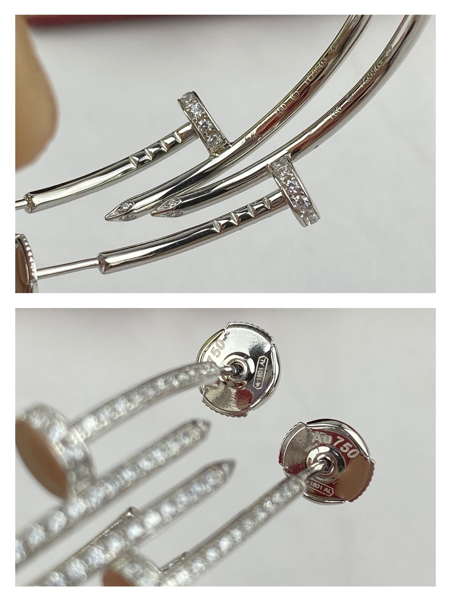 [Everoly JW]JUSTE EARRINGS FULL DIAMONDS 1.8MM