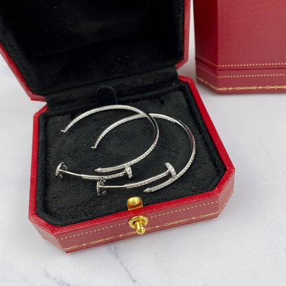 [Everoly JW]JUSTE EARRINGS FULL DIAMONDS 1.8MM