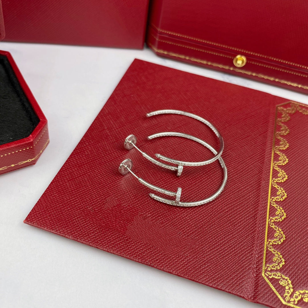 [Everoly JW]JUSTE EARRINGS FULL DIAMONDS 1.8MM