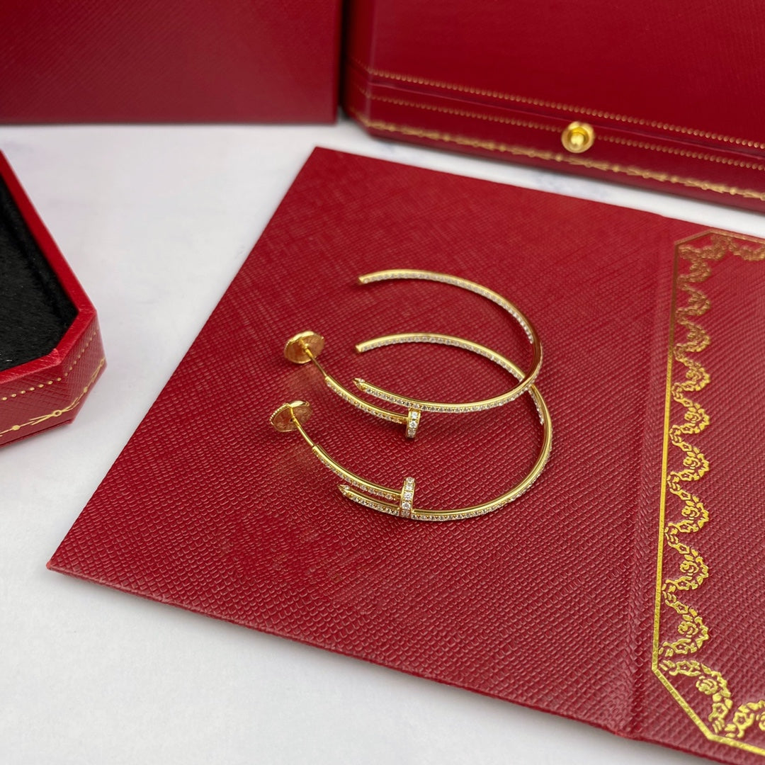 [Everoly JW]JUSTE EARRINGS FULL DIAMONDS 1.8MM