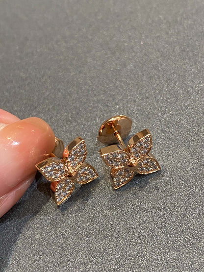 [Everoly JW]STAR BLOSSOM STUD DIAMONDS EARRINGS