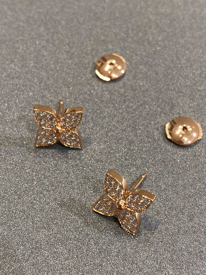 [Everoly JW]STAR BLOSSOM STUD DIAMONDS EARRINGS