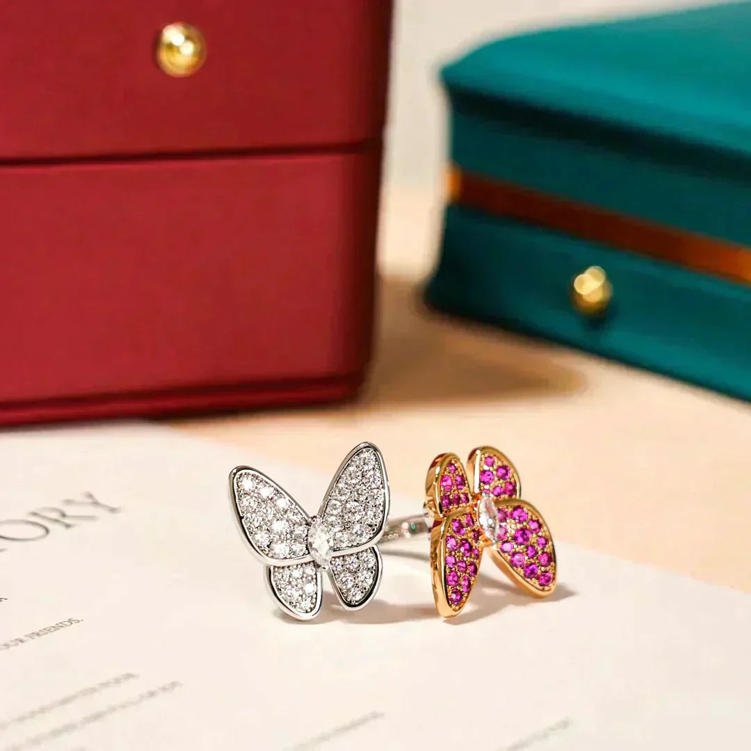 [Everoly JW]TWIN BUTTERFLY DIAMOND RING
