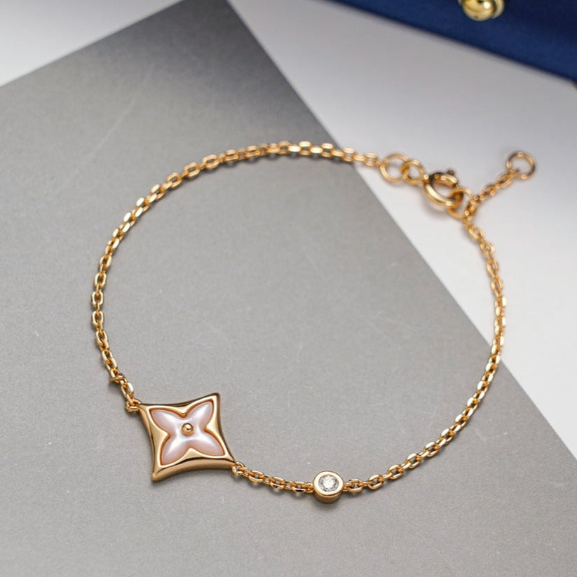 [Everoly JW]STAR 1 DIAMOND PINK GOLD BRACELET
