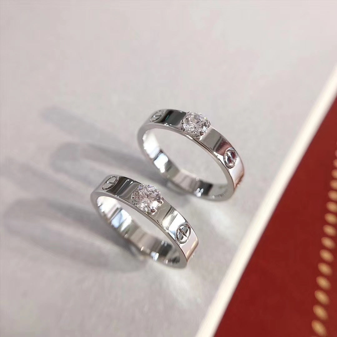 [Everoly JW]LOVE RING 3.6MM 1 BIG DIAMOND