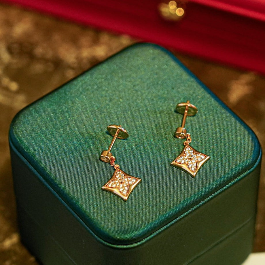 [Everoly JW]STAR DIAMONDS EARRINGS GOLD
