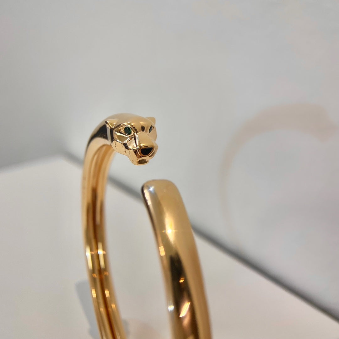 [Everoly JW]PANTHERE GOLD OPEN BRACELET