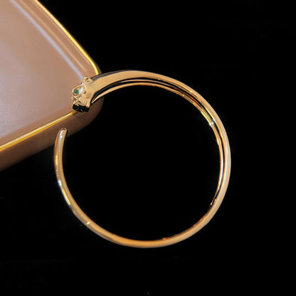 [Everoly JW]PANTHERE GOLD OPEN BRACELET