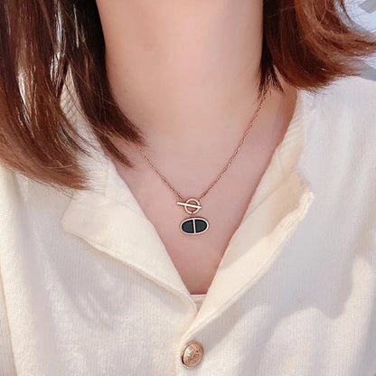 [Everoly JW]CHAINE VERSO BLACK CERAMIC NECKLACE