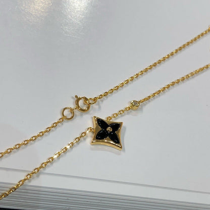 [Everoly JW]STAR BLACK MOP NECKLACE