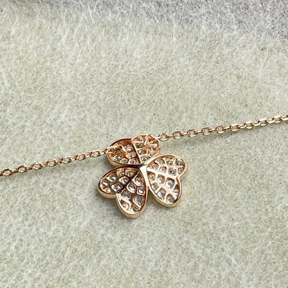 [Everoly JW]FLOWER DIAMOND NECKLACE