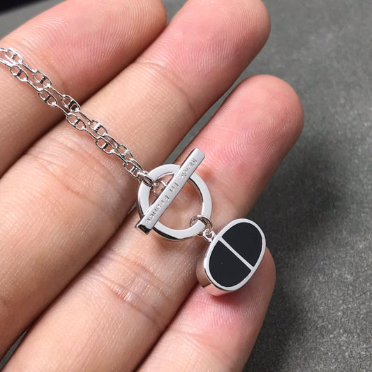 [Everoly JW]CHAINE VERSO BLACK CERAMIC  NECKLACE