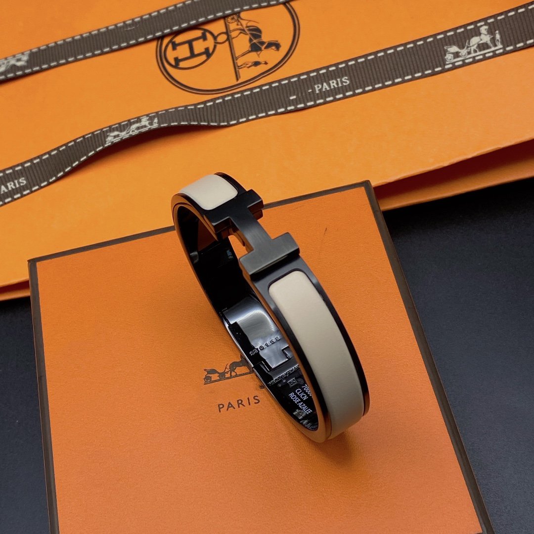 [Everoly JW]H BRACELET 12MM BLACK BEIGE CERAMIC