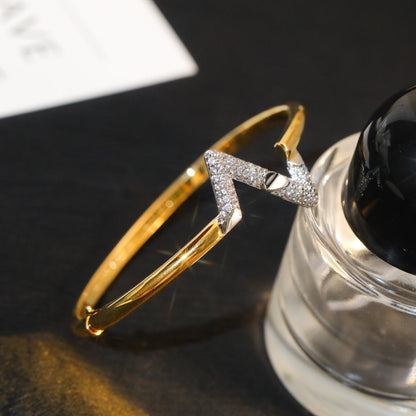 [Everoly JW]VOLTE UPSITE DOWN GOLD DIAMOND BRACELET