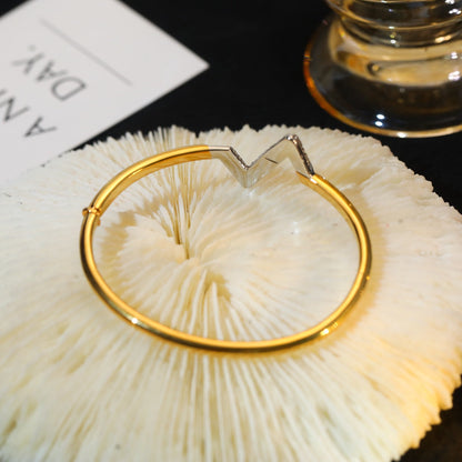 [Everoly JW]VOLTE UPSITE DOWN GOLD DIAMOND BRACELET