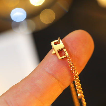 [Everoly JW]STAR AND SUN DIAMOND PINK GOLD NECKLACE