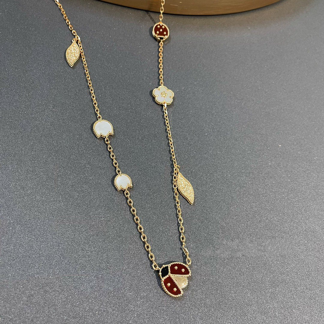 [Everoly JW]LUCKY SPRING 15 MOTIFS GOLD NECKLACE