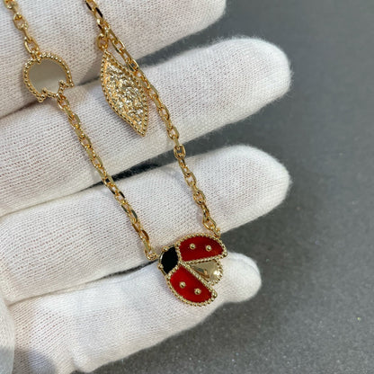 [Everoly JW]LUCKY SPRING 15 MOTIFS GOLD NECKLACE