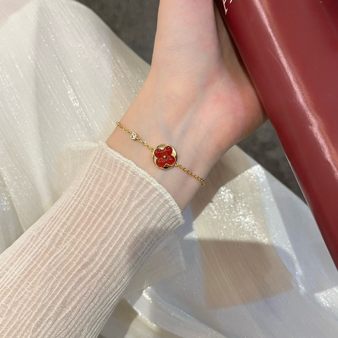 [Everoly JW]SUN PEDANT CARNELIAN BRACELET