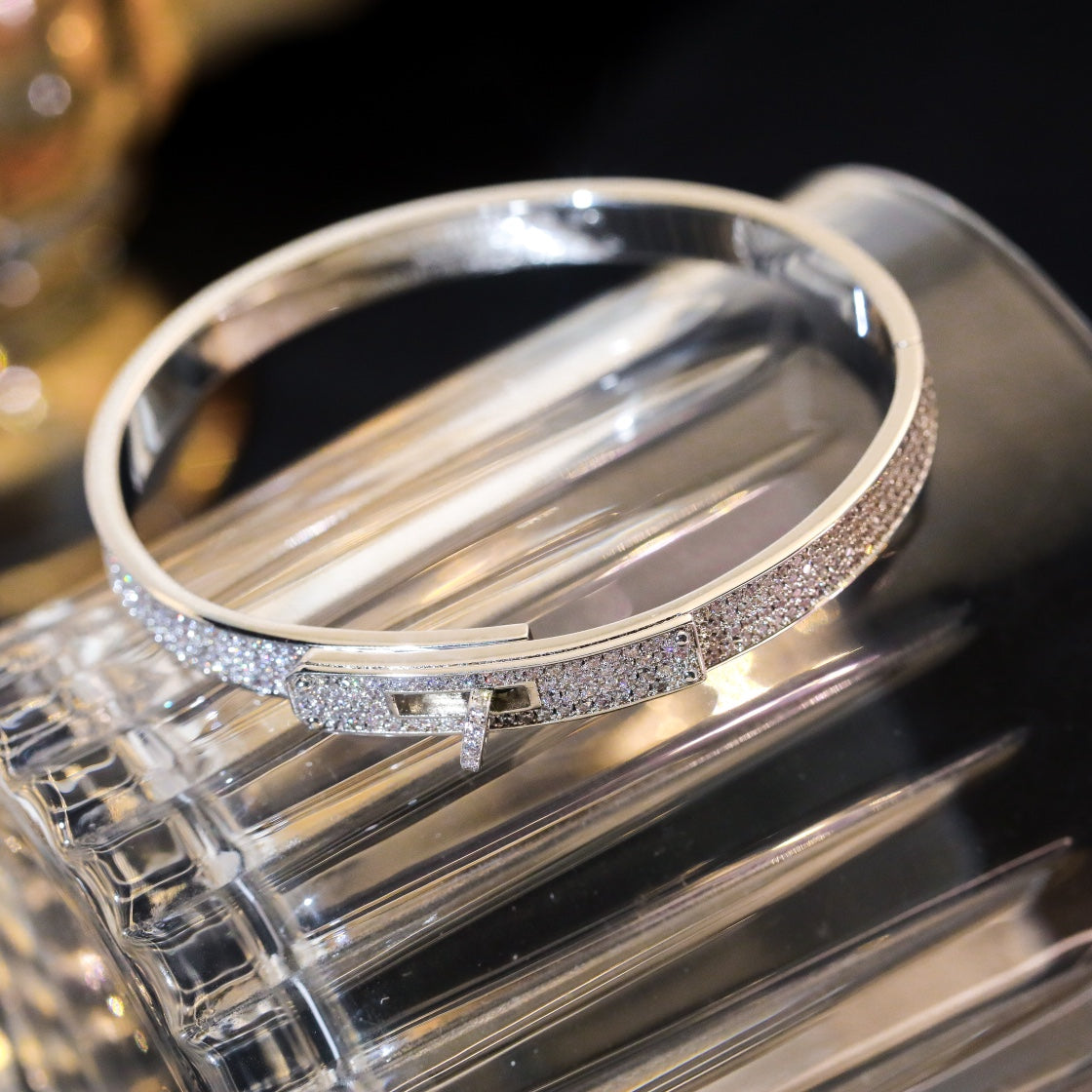 [Everoly JW]KELLY BRACELET DIAMOND PAVED