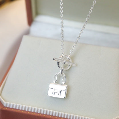 [Everoly JW]POP H PEDANT SILVER NECKLACE