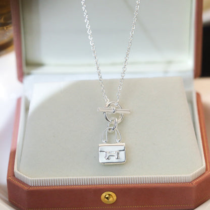 [Everoly JW]POP H PEDANT SILVER NECKLACE
