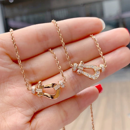 [Everoly JW]FORCE 10 PINK GOLD DIAMOND NECKLACE