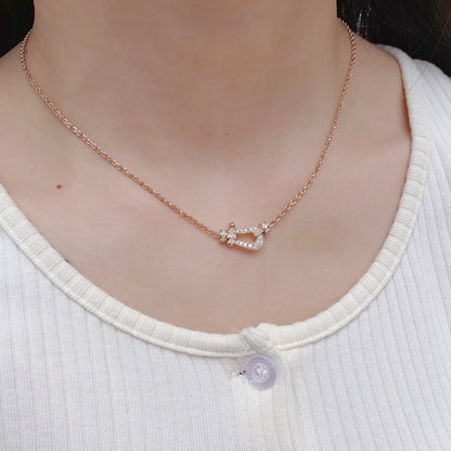 [Everoly JW]FORCE 10 PINK GOLD DIAMOND NECKLACE